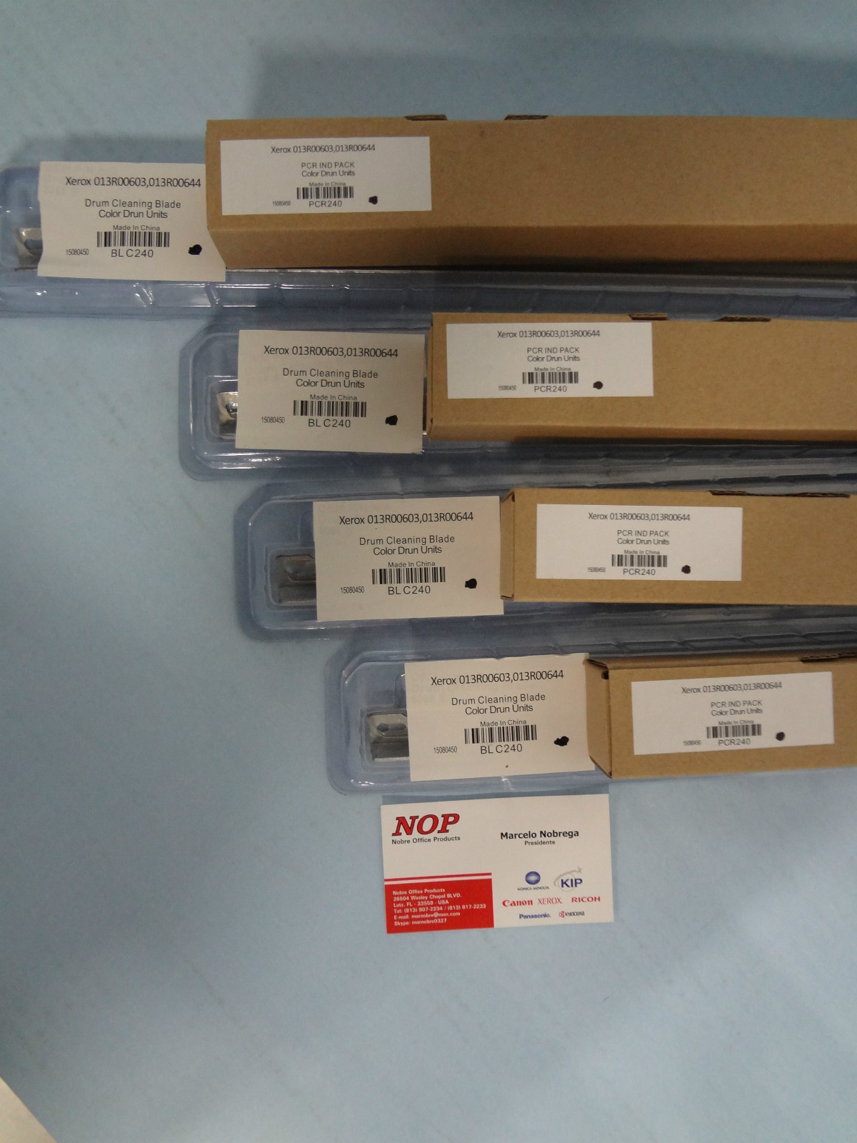 4 PCR Roller & CLEANING BLADE 13R603 Xerox DocuColor  DC 240 242 250 252 260 655