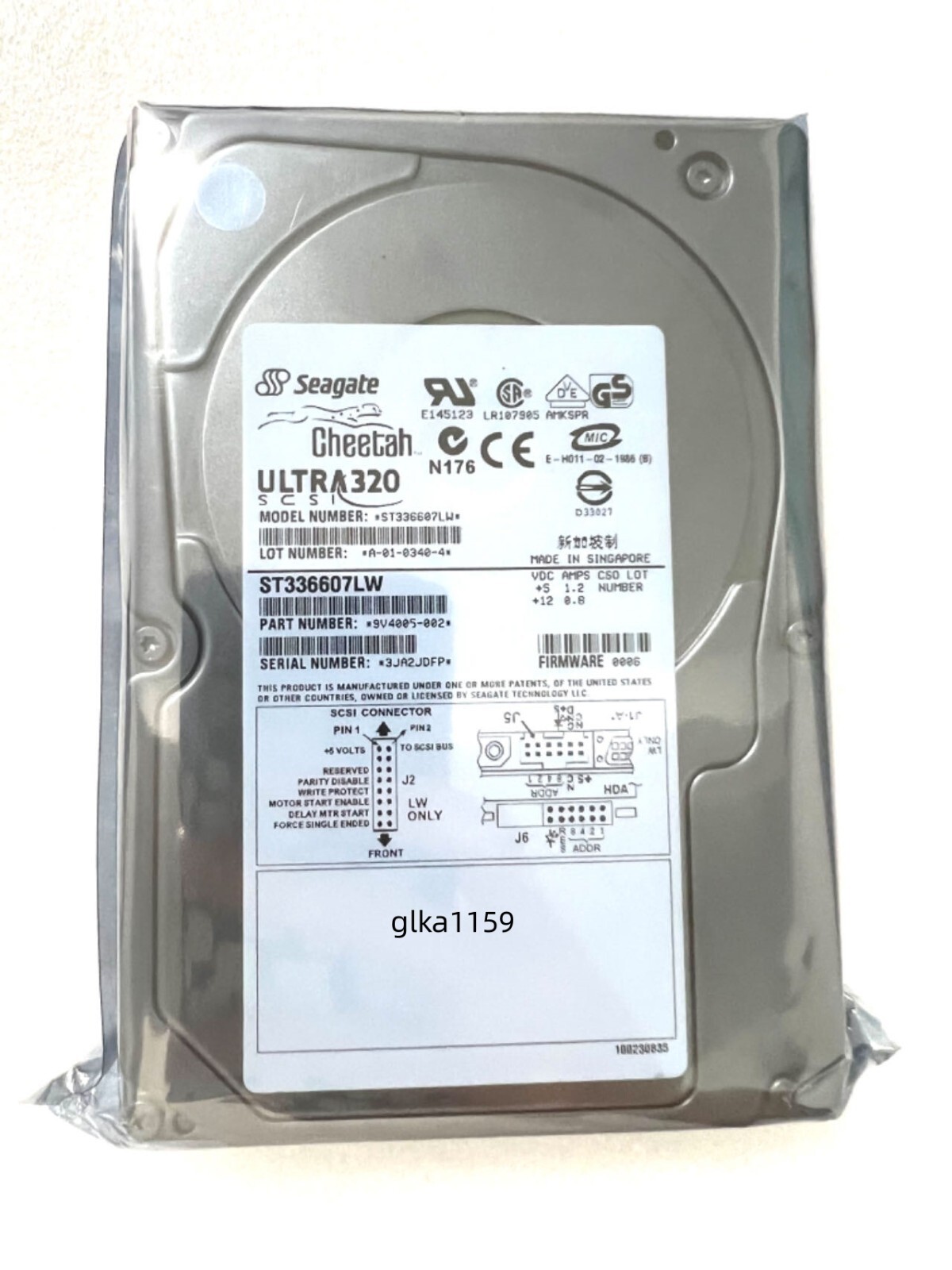 Seagate Cheetah 10K.6 36.7GB Internal 10000RPM 3.5" U320 68-pin (ST336607LW) HDD