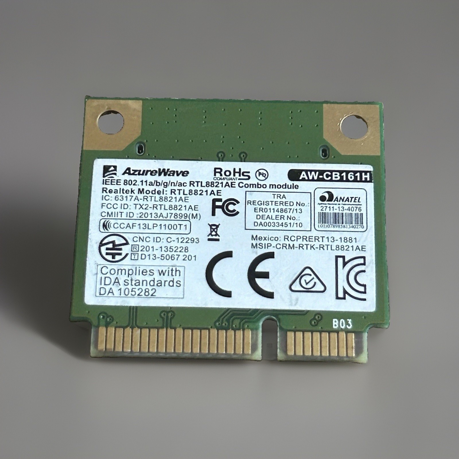 Realtek RTL8821ae Dual-Band 80211.ac PCIe Wifi 5 Adapter Tested
