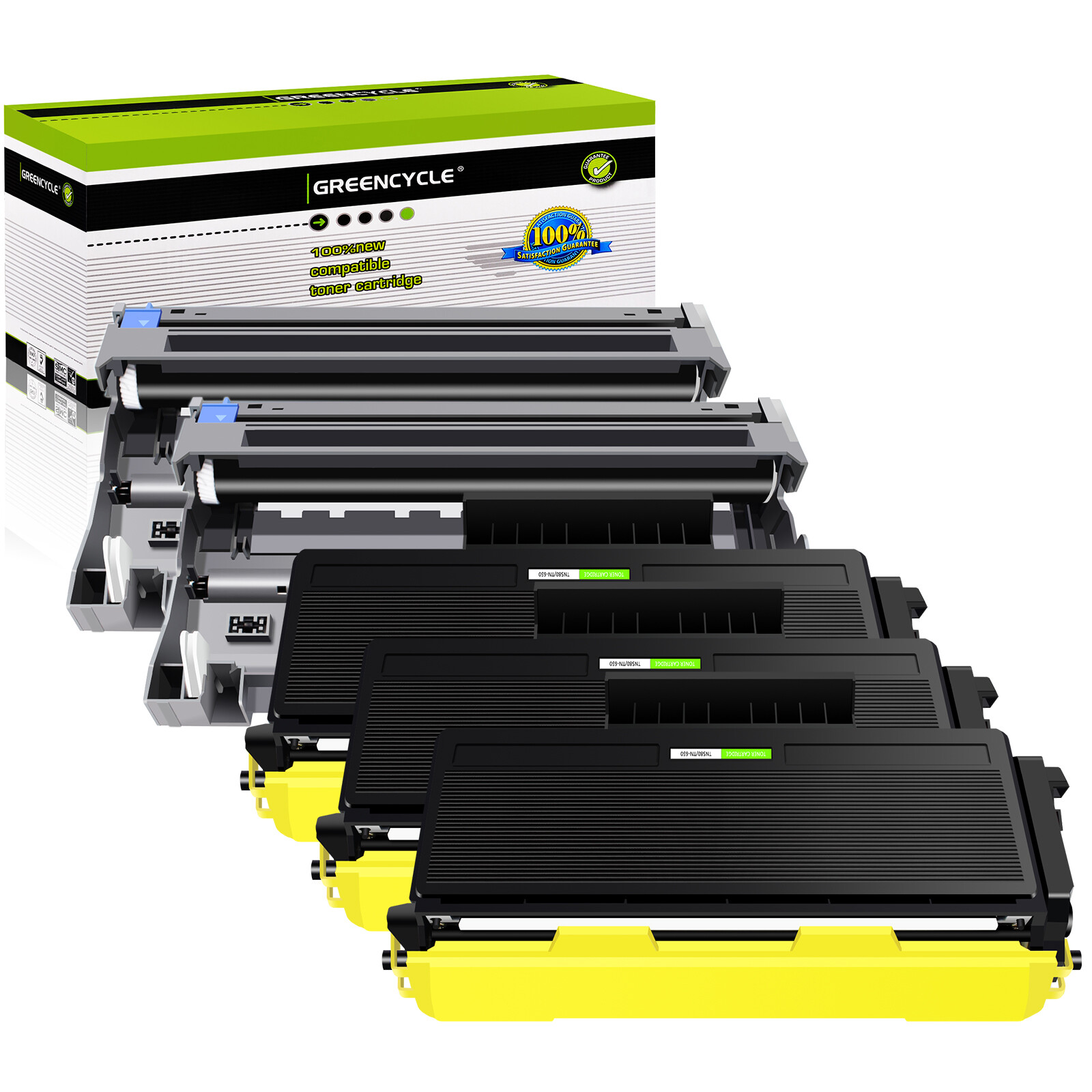 2× DR620 +3× TN650 Drum Toner Fit for Brother MFC-8480DN 8890DW 8680DN HL-5370DW