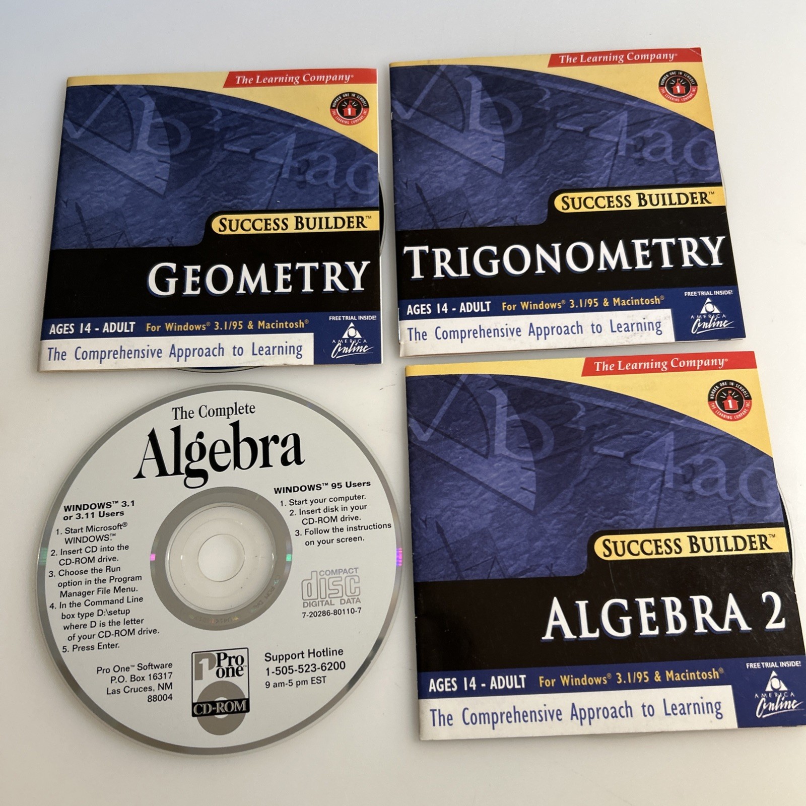 CD 💿 Multi Media Lot Geometry, Trigonometry, Calculus II & Algebra I zais