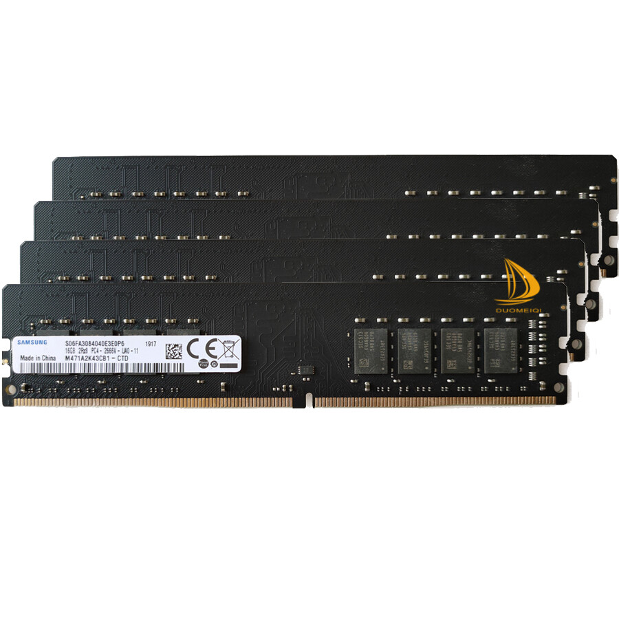 Samsung 4x 16GB 2RX8 PC4-2666V DDR4 21300MHz 288Pin UDIMM Desktop Memory RAM"