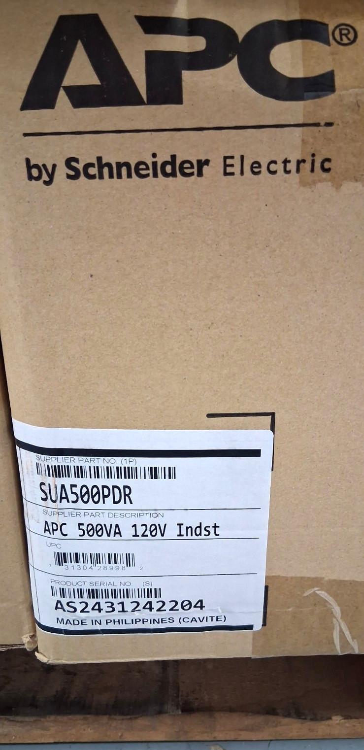 APC Schneider SUA500PDR 120V 500VA Hardwired Panel Mount UPS (SEALED) [CTD]