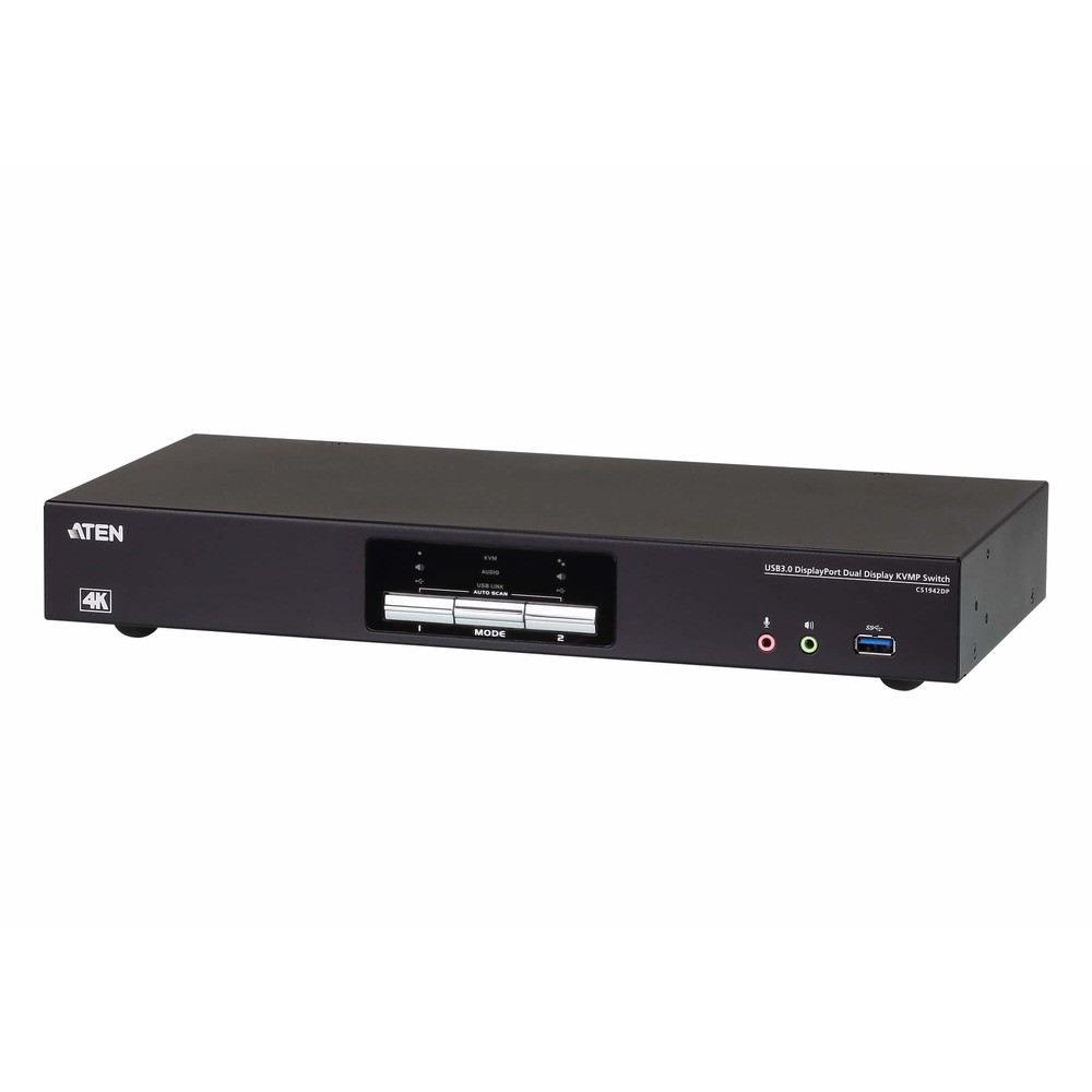 Aten Technologies Cs1942Dp 2Port Usb 3.0 4K Dual Display Dp Kvmp Switch
