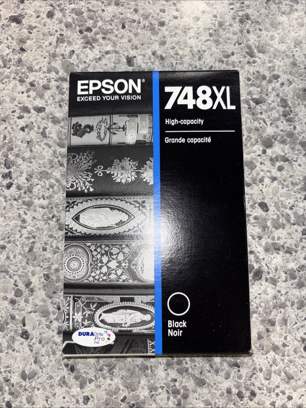 Epson 748XL Black High Capacity Ink Cartridge 5500 Yield for Workforce Printers