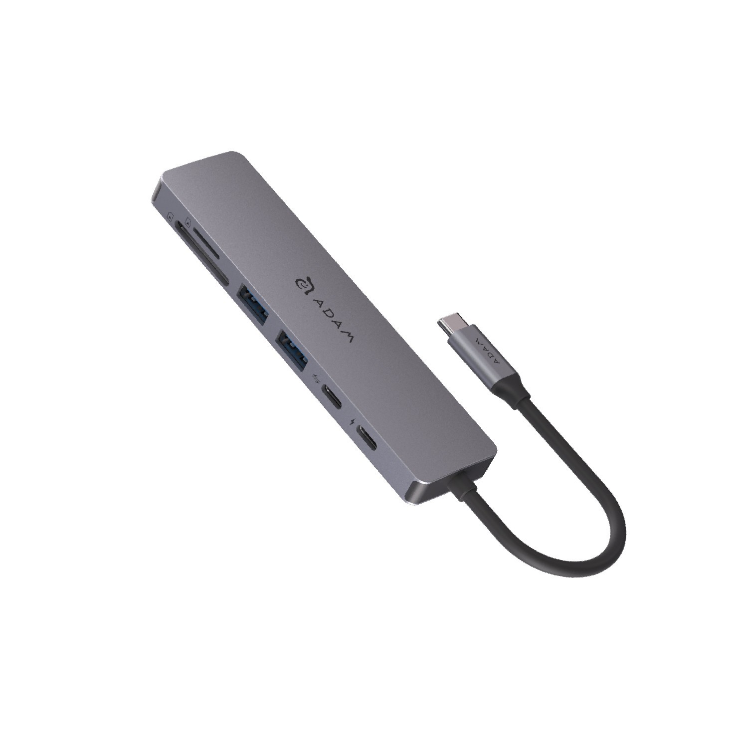 ADAM elements SE07 7-in-1 USB-C Hub 4K HDMI PD Fast Charge SD TF For MacBook Pro