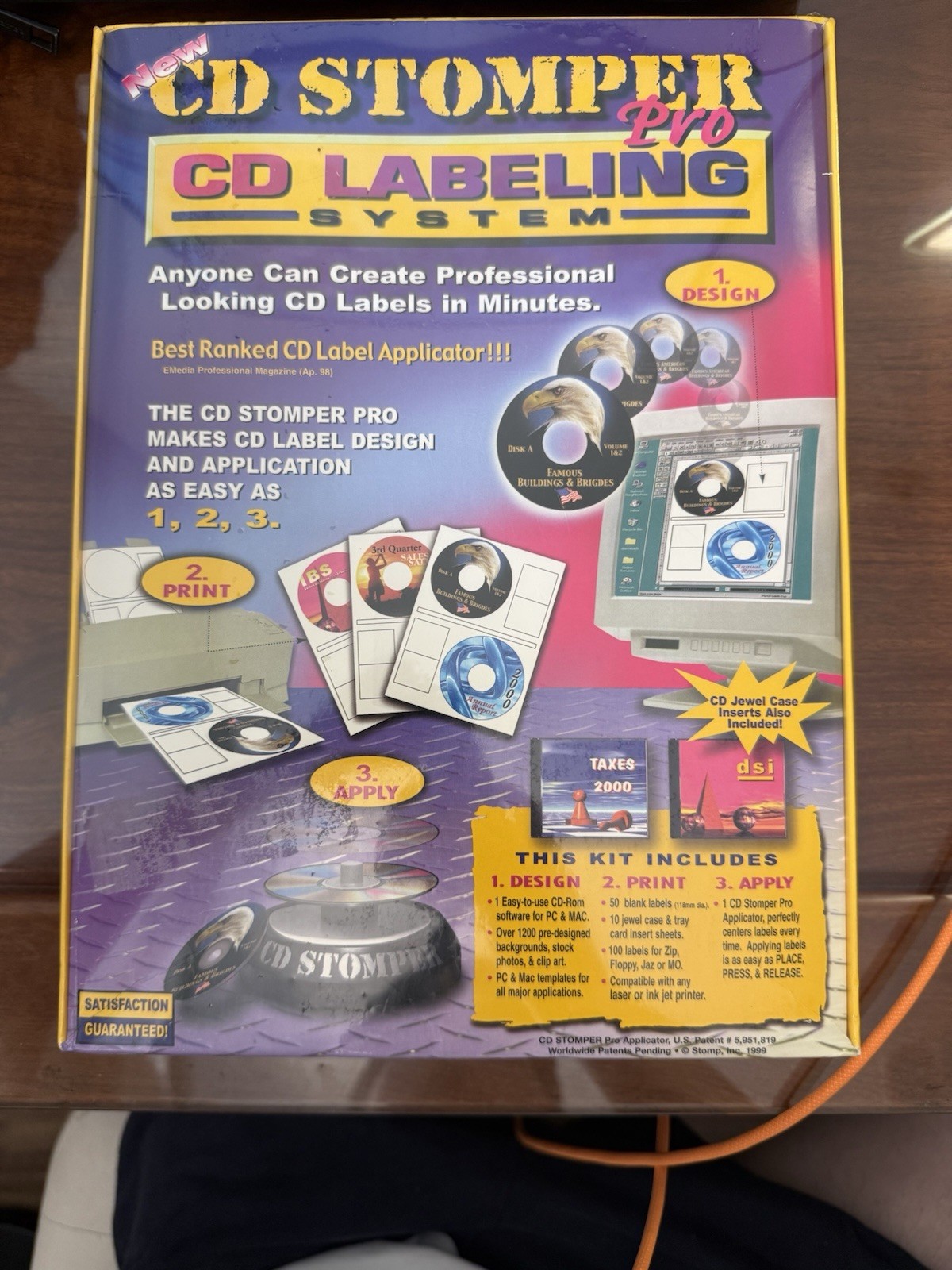 Vintage CD Stomper Pro CD Labeling System NEW Factory Sealed NOS PC Mac 1999