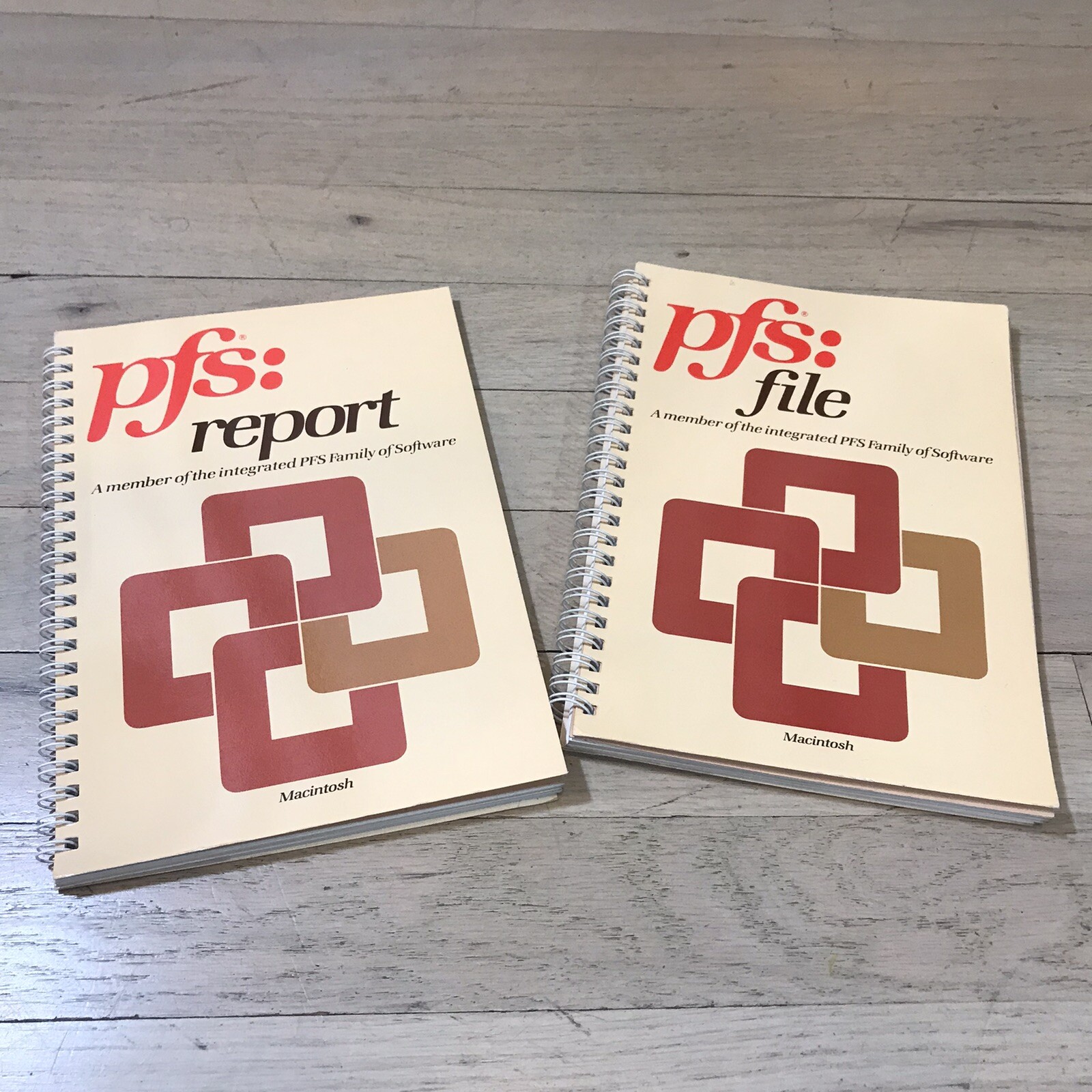 1985 PFS File PFS Report User Manuals for Apple Macintosh Manuals ONLY