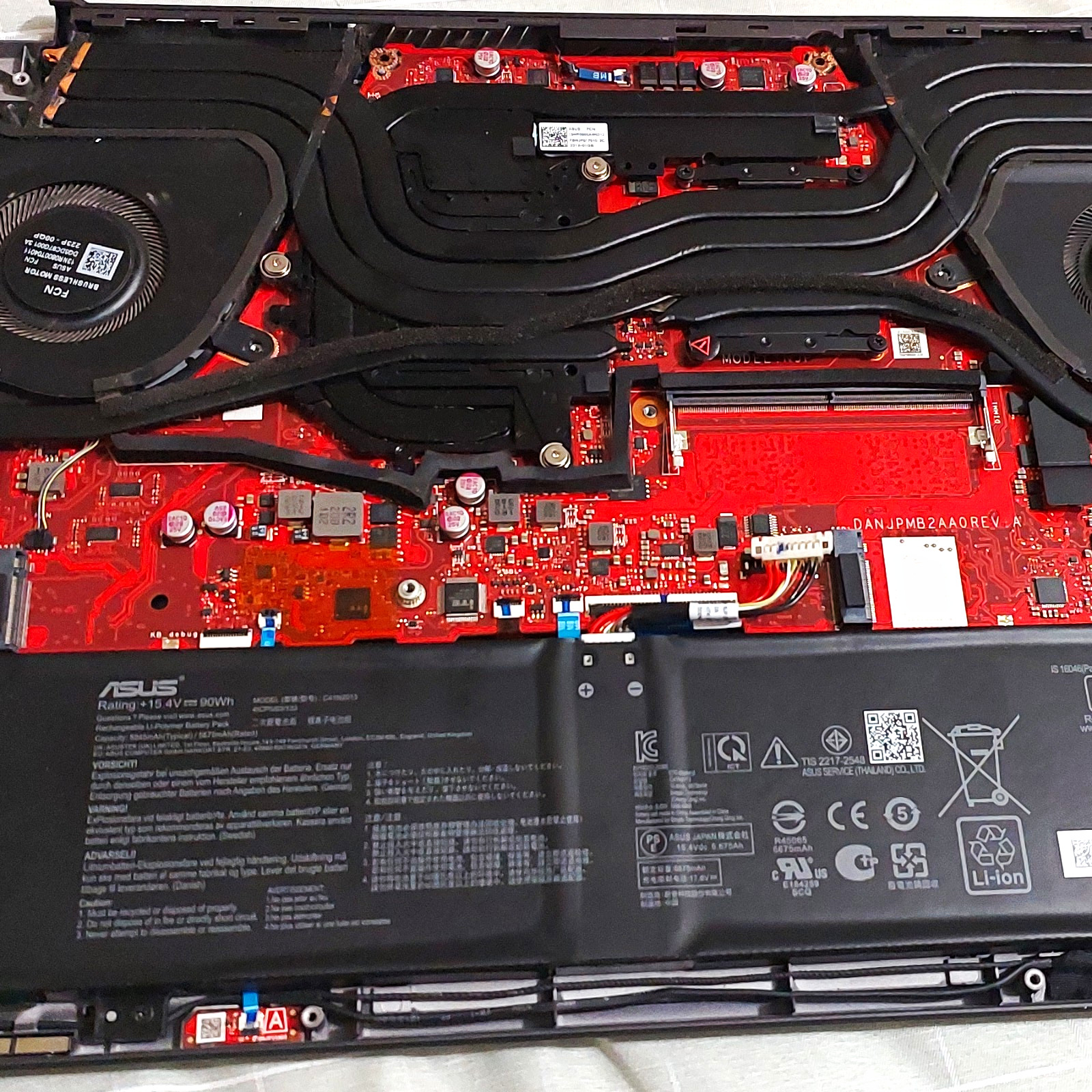 ASUS ROG Zephyrus G15 Motherboard, Battery, Track pad, Keyboard Replacement