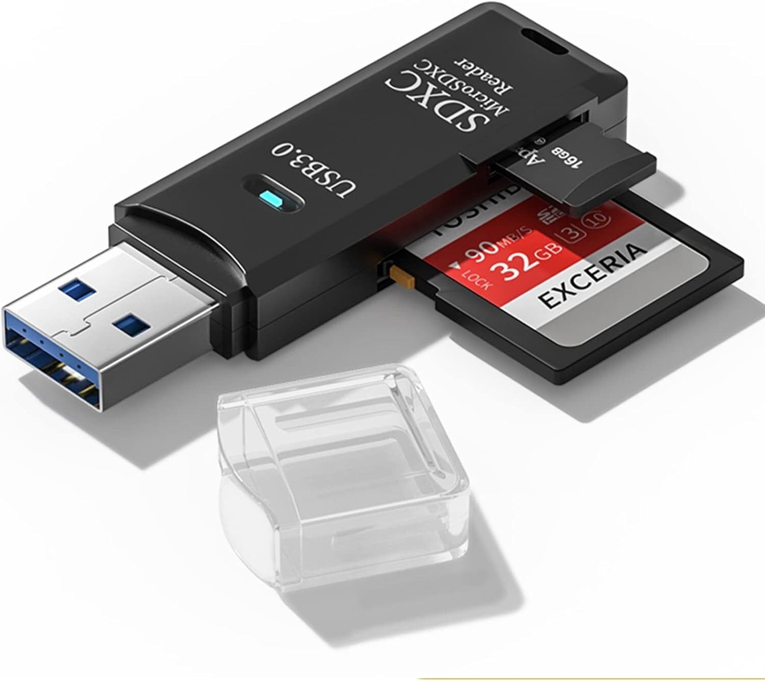 Adaptador USB 3.0/Micro USB 2 en 1 Lector de Tarjetas de Memoria Tipo C/Micro SD