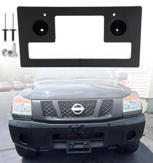 FASTCHE Front Bumper License Tag Plate Frame Bracket Holder Compatible with