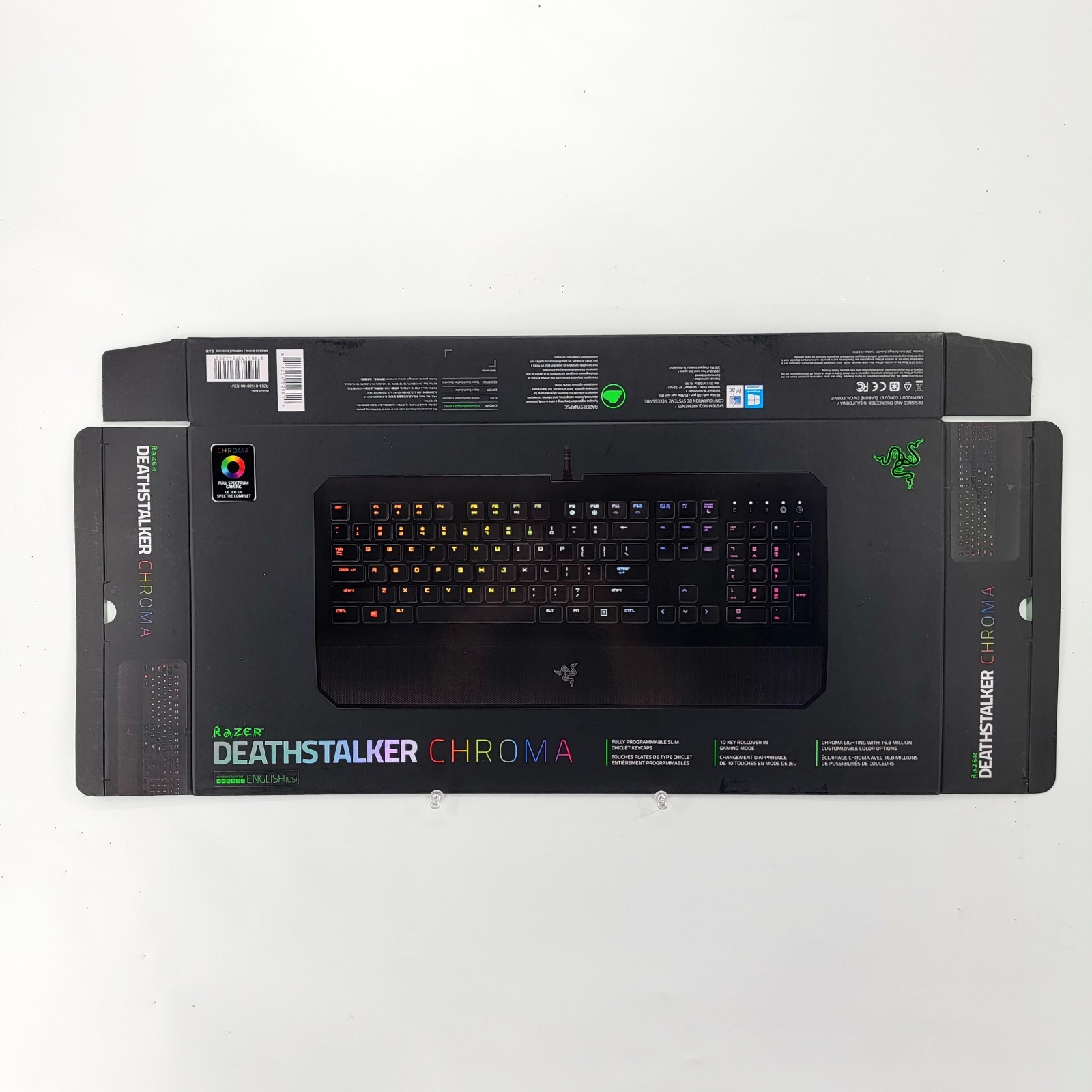 Razer DeathStalker Chroma Gaming Keyboard Retail Promo Advertising Display Box