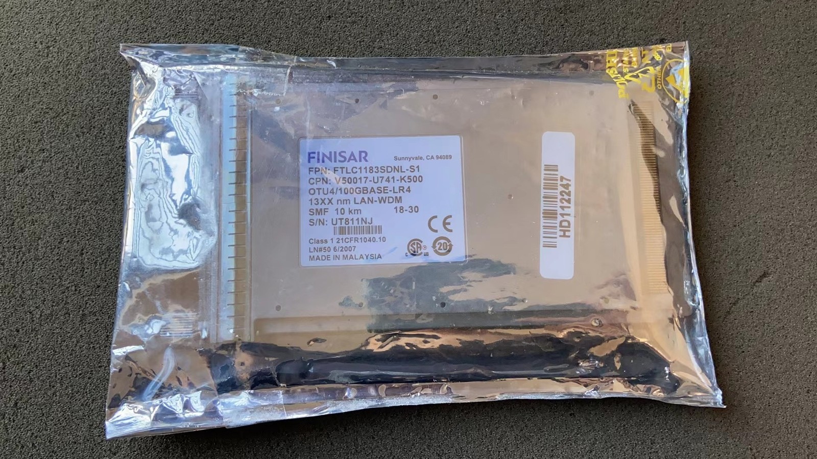 Finisar FTLC1183RDNL 100GBase-LR4 CFP Transceiver SMF 1310nm 10KM