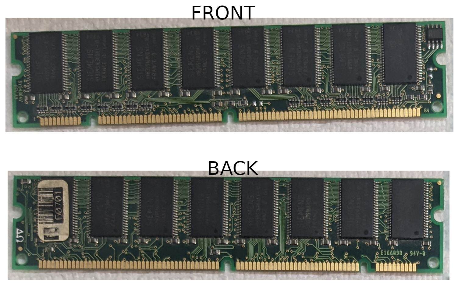 RAM 168pin DIMMs DOUBLE-Sided PC100 PC133 32MB 64MB 128MB 512MB
