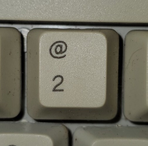 At @ 2 Key Only For Micro Innovations Keyboard Replacement Part One Piece