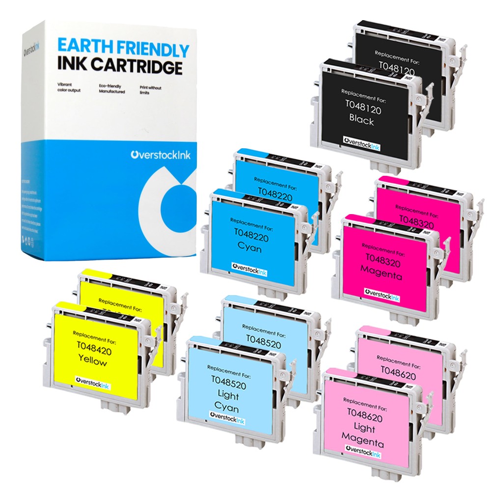 12-PK Compatible OSI Epson 48 Printer Ink Cartridges for Stylus Photo R300M R320