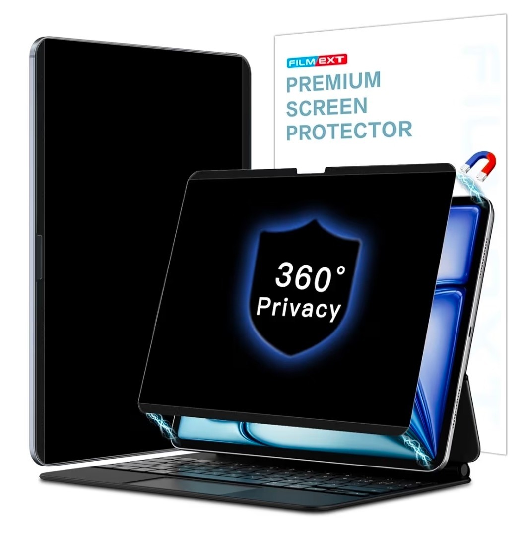 iPad Air 13” Privacy Screen 4-Way Magnetic 360° Anti-Spy M4 M3 M2  FILMEXT