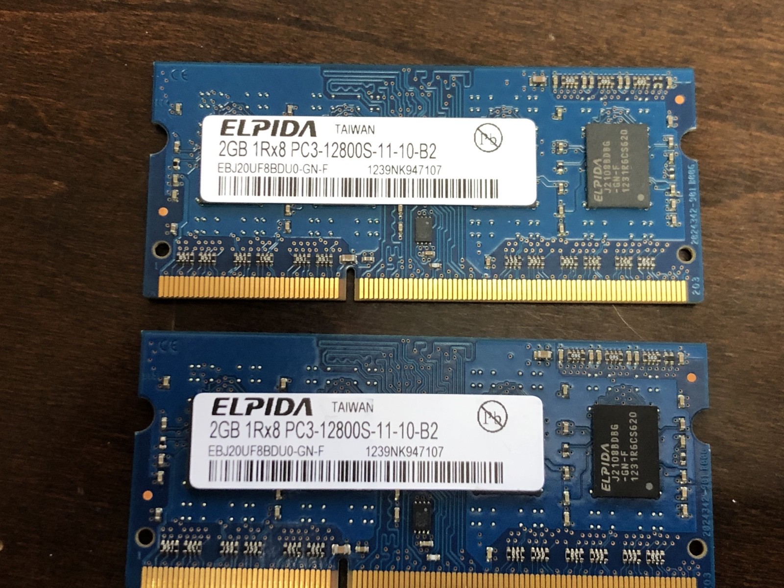 Elpida 2 @ 2 gigs - PC3 - 12800 RAM / Memory