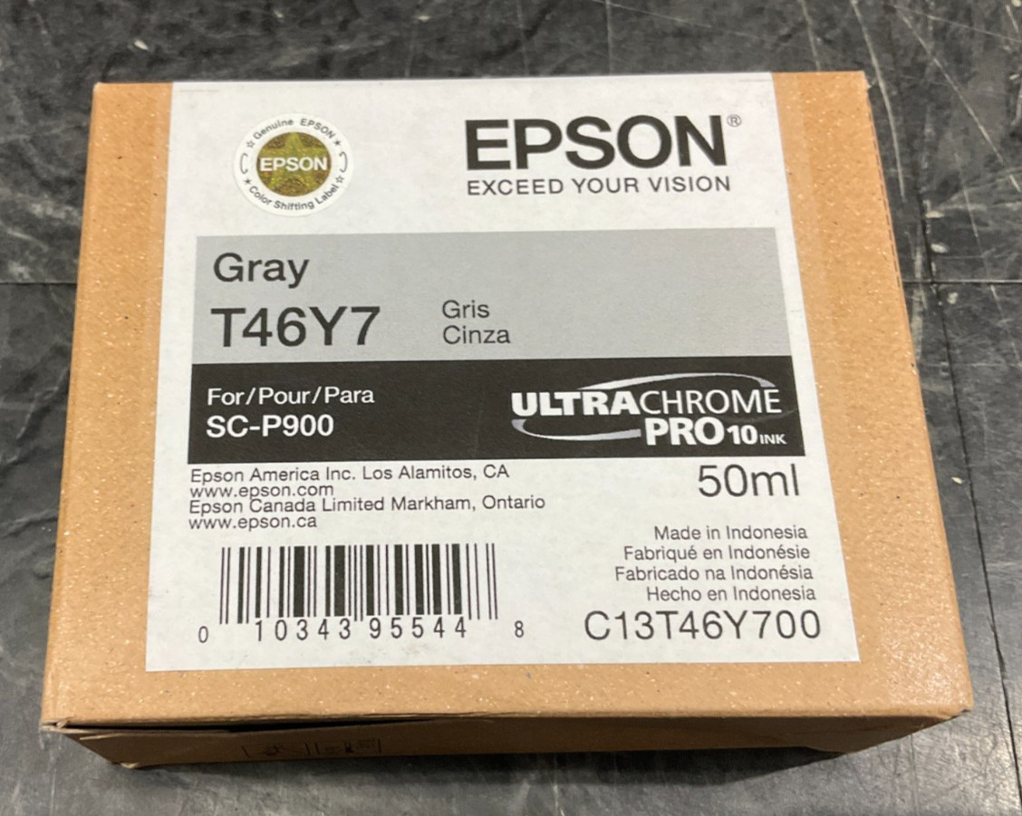 Epson UltraChrome Pro10 HD Gray Ink Cartridge T46Y700 ✅❤️️✅❤️️ BRAND NEW SEALED