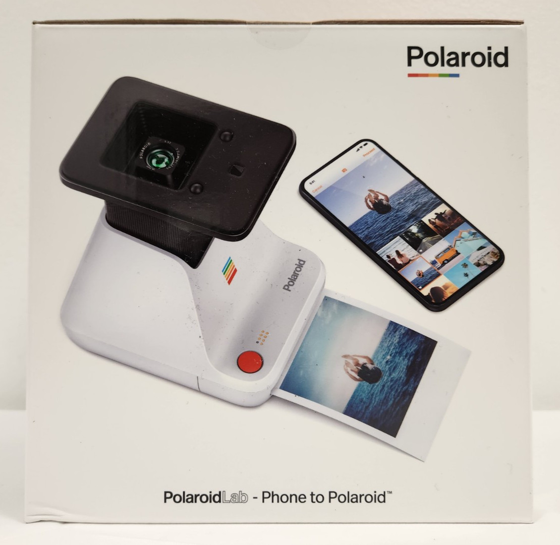 New-Polaroid Lab Instant Film Photo Printer, Black- Sealed
