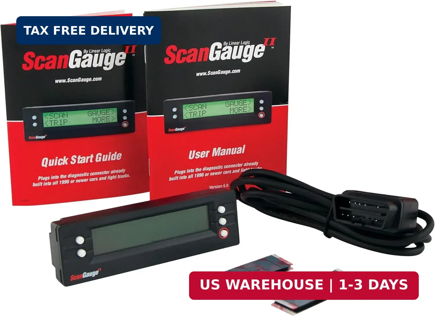 ScanGauge SG2 Ultra Compact 3-in-1 Automotive Computer with Customizable Real-Ti