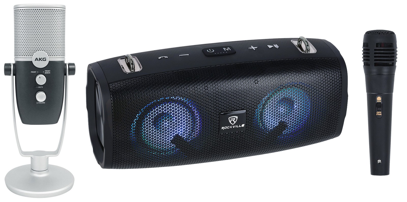 AKG ARA C22-USB Condenser Microphone 4 Recording/Podcast/Gamer+Bluetooth Speaker