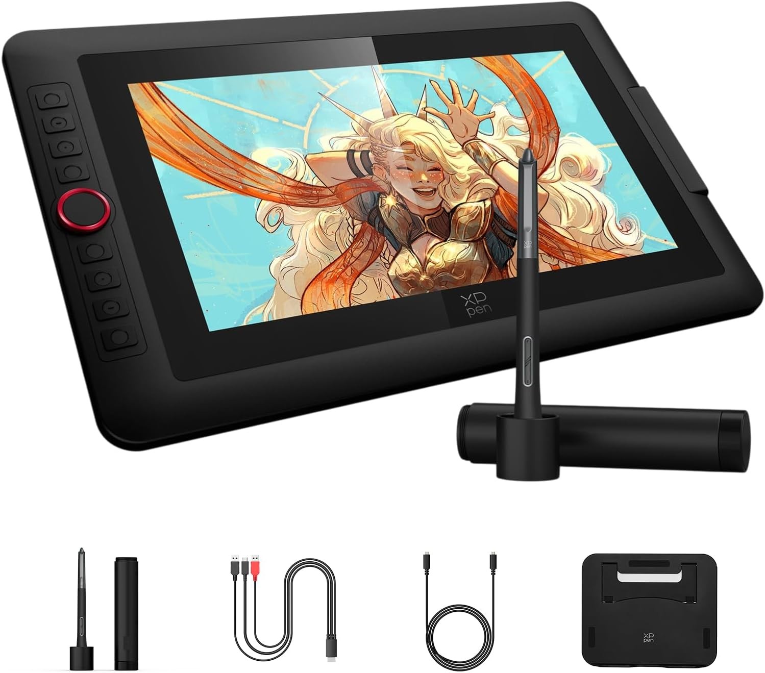XPPen Artist13.3 Pro V2 Red Dial 8 Shortcut Keys