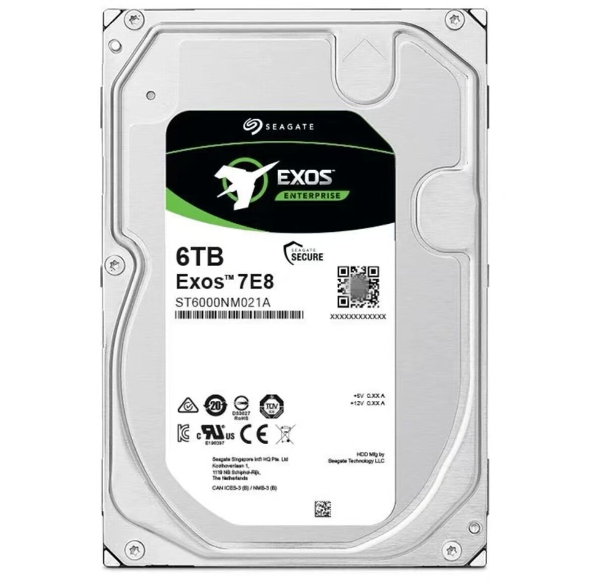 Seagate Exos 7E8 ST6000NM021A 6TB SATA 3.5" 7200RPM 256MB 6G 512e Hard Drive HDD