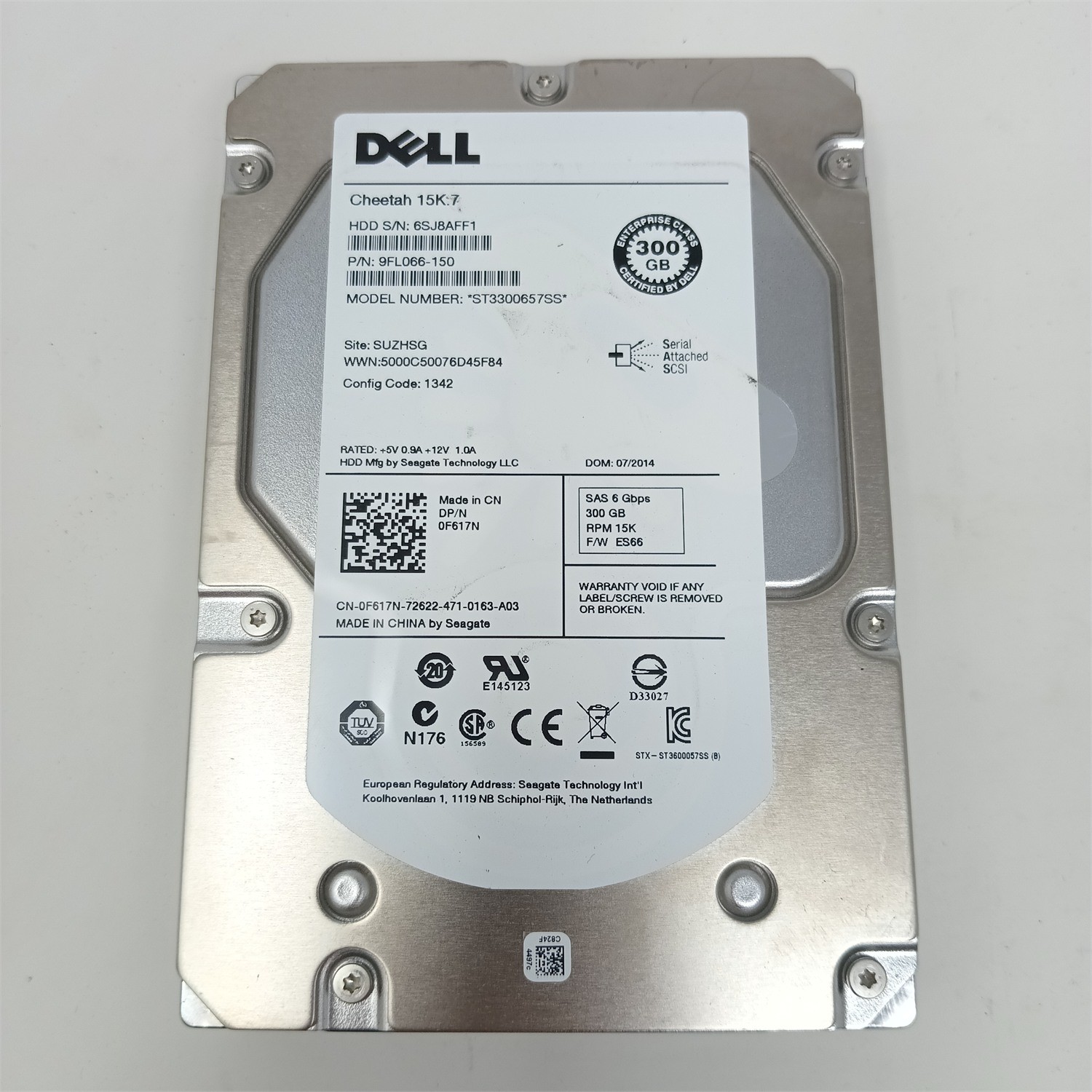 Seagate ST3300657SS 300GB 3.5" SAS HDD - Tested