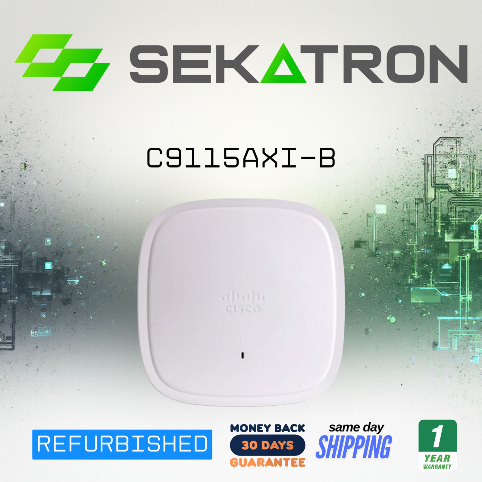 📡 Cisco Catalyst C9115AXI-B • Wi-Fi 6 (802.11ax) • Indoor Access Point • Tested