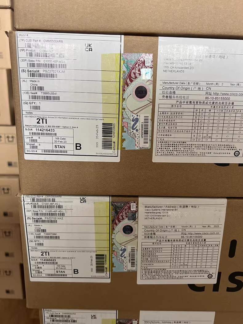 C1000-48P-4G-L Cisco C1000 48 Ports 10/100/1000 Ethernet PoE+ 370W, 4x 1G uplink