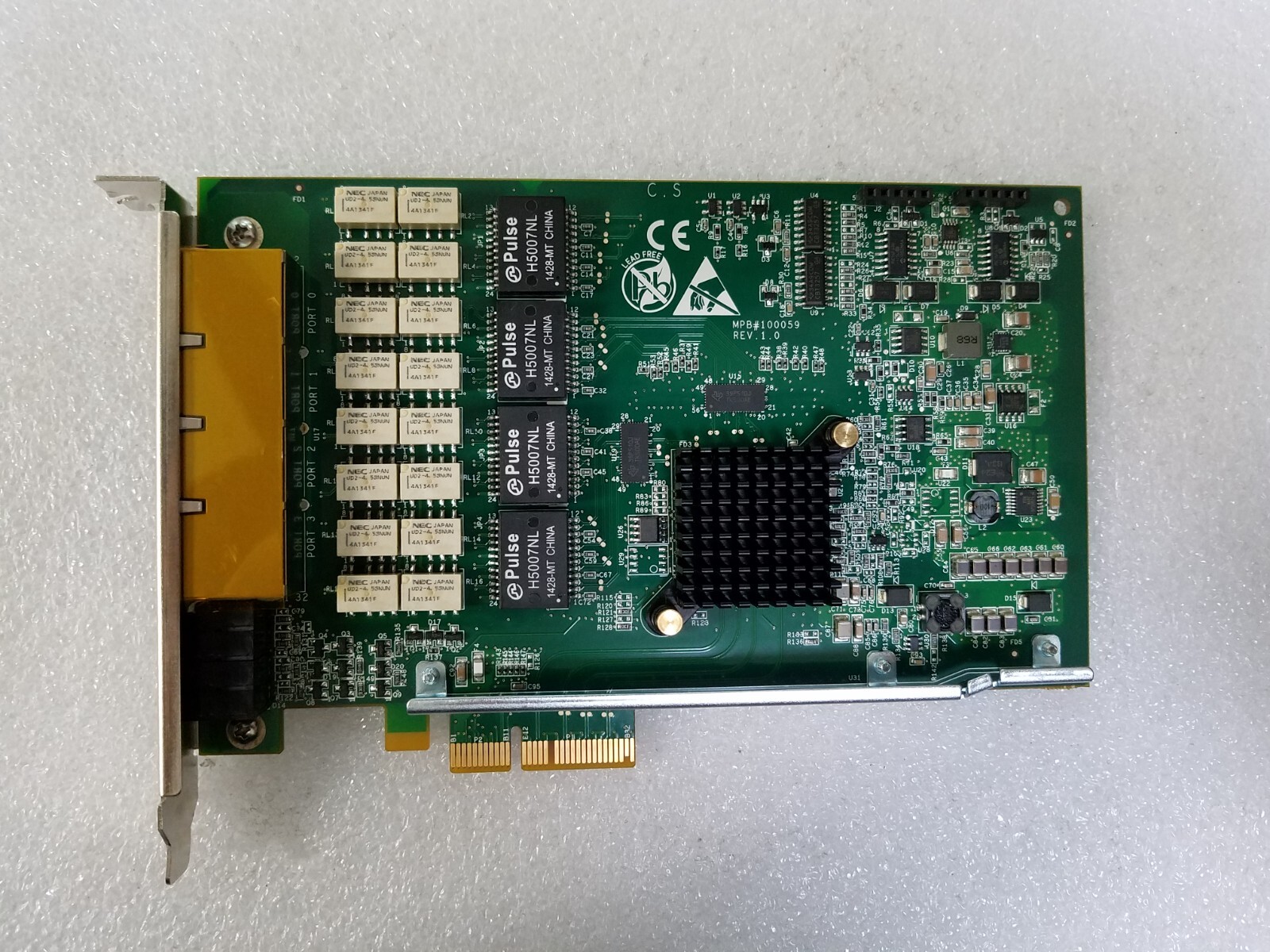 Silicom PE2G4BPI35A-SD Quad Port PCI Copper Ethernet Bypass Card