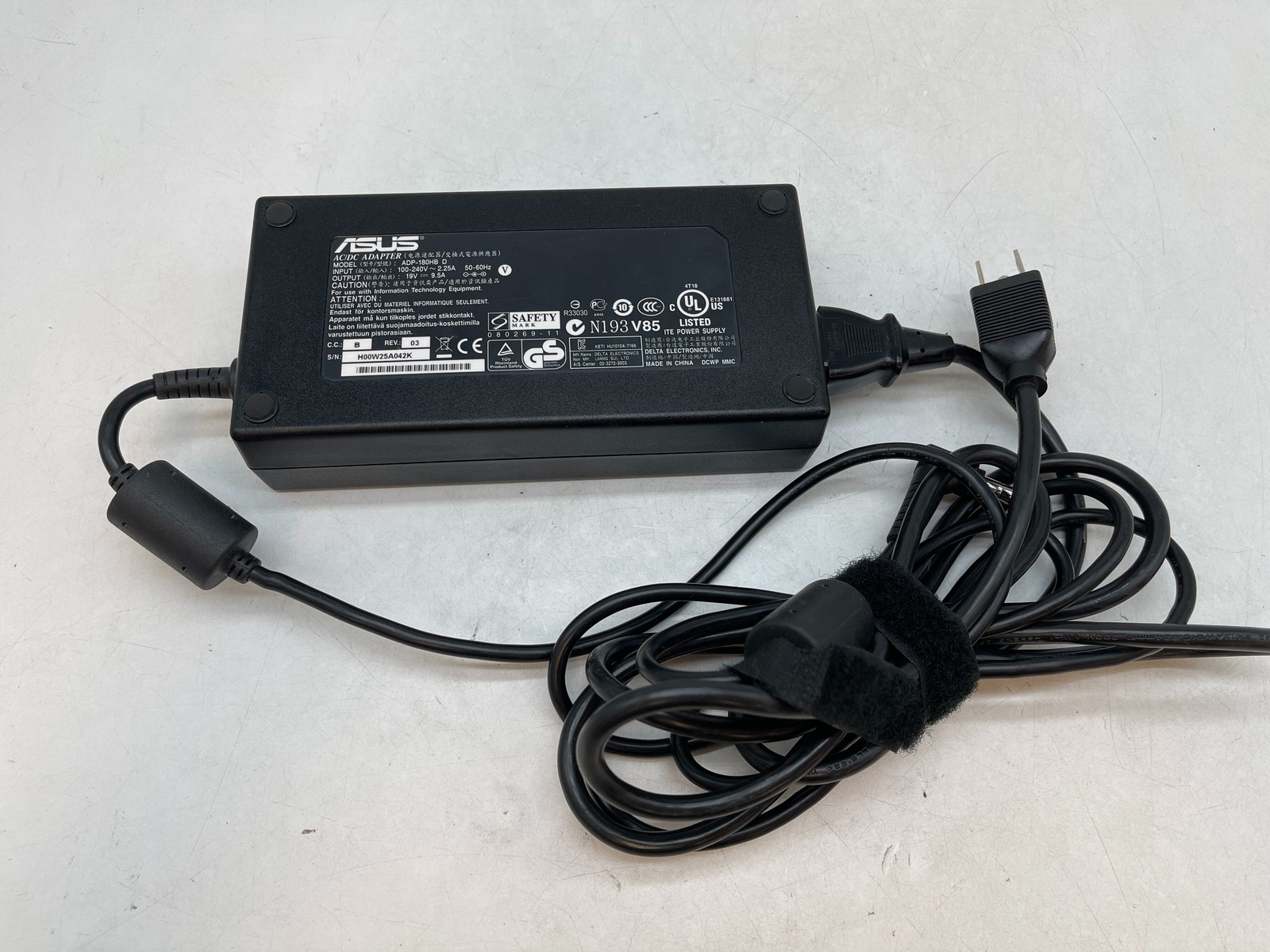 Genuine ASUS ADP-180HB D 180W 19V 9.5A AC Adapter G75VW Charger, 
