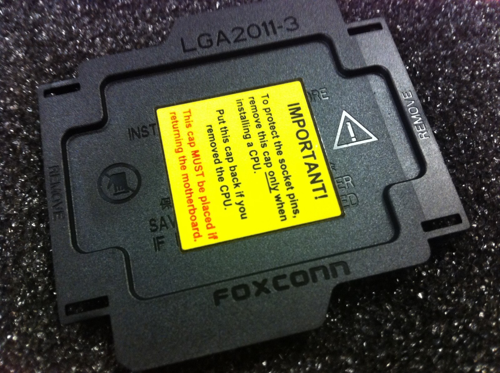 LOT 20 Pcs  ORIGINAL  FOXCONN  LGA2011-3  CPU SOCKET COVER 