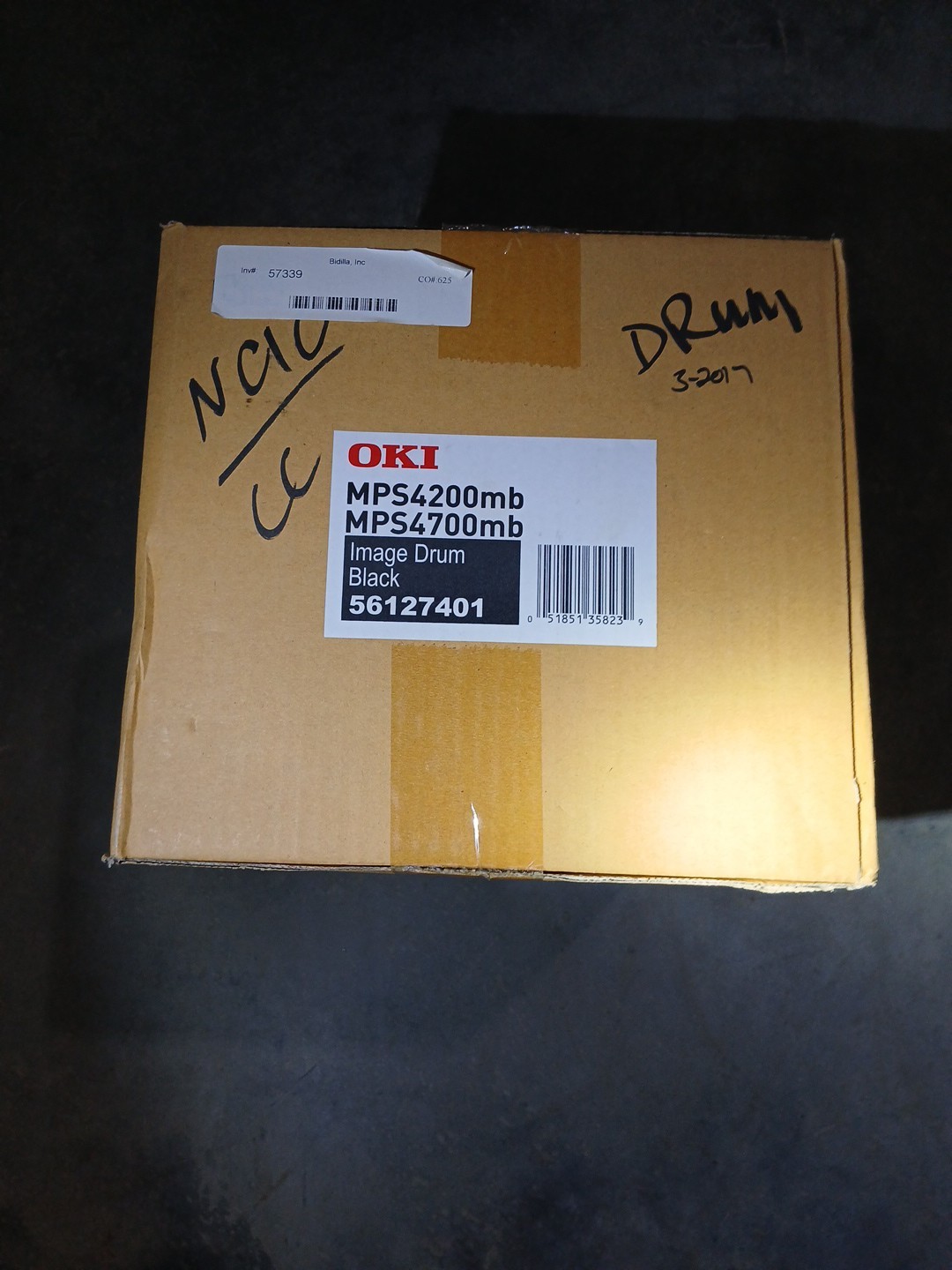 OKI Image Drum Black For MPS4200mb & MPS4700MB P/N 56127401