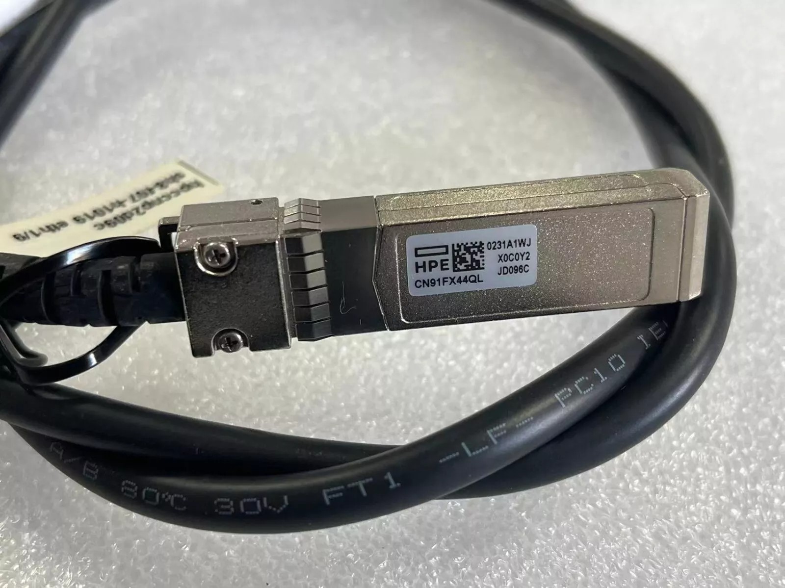HP HPE 10G SFP+ to SFP+ 1.2M DAC Direct Attach Copper Cable JD096C