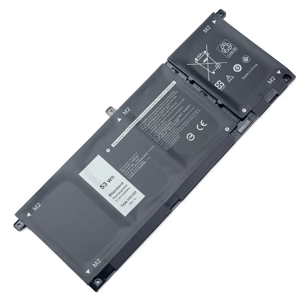 53WH H5CKD Battery For Dell Latitude 3410 Inspiron 7300 7306 7500 2-in-1 Silver