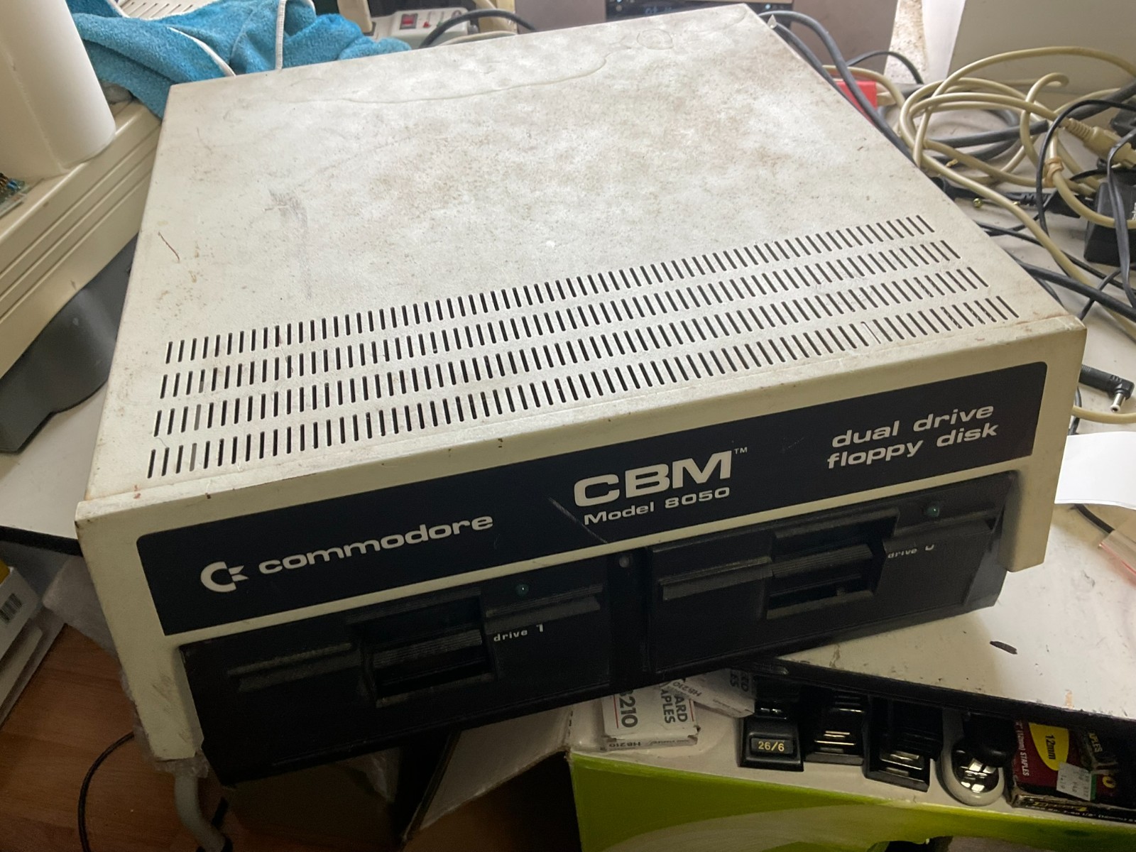 Commodore CBM 8050 Dual Floppy Disk Drive Dual Drive Powers On - Estate Sale