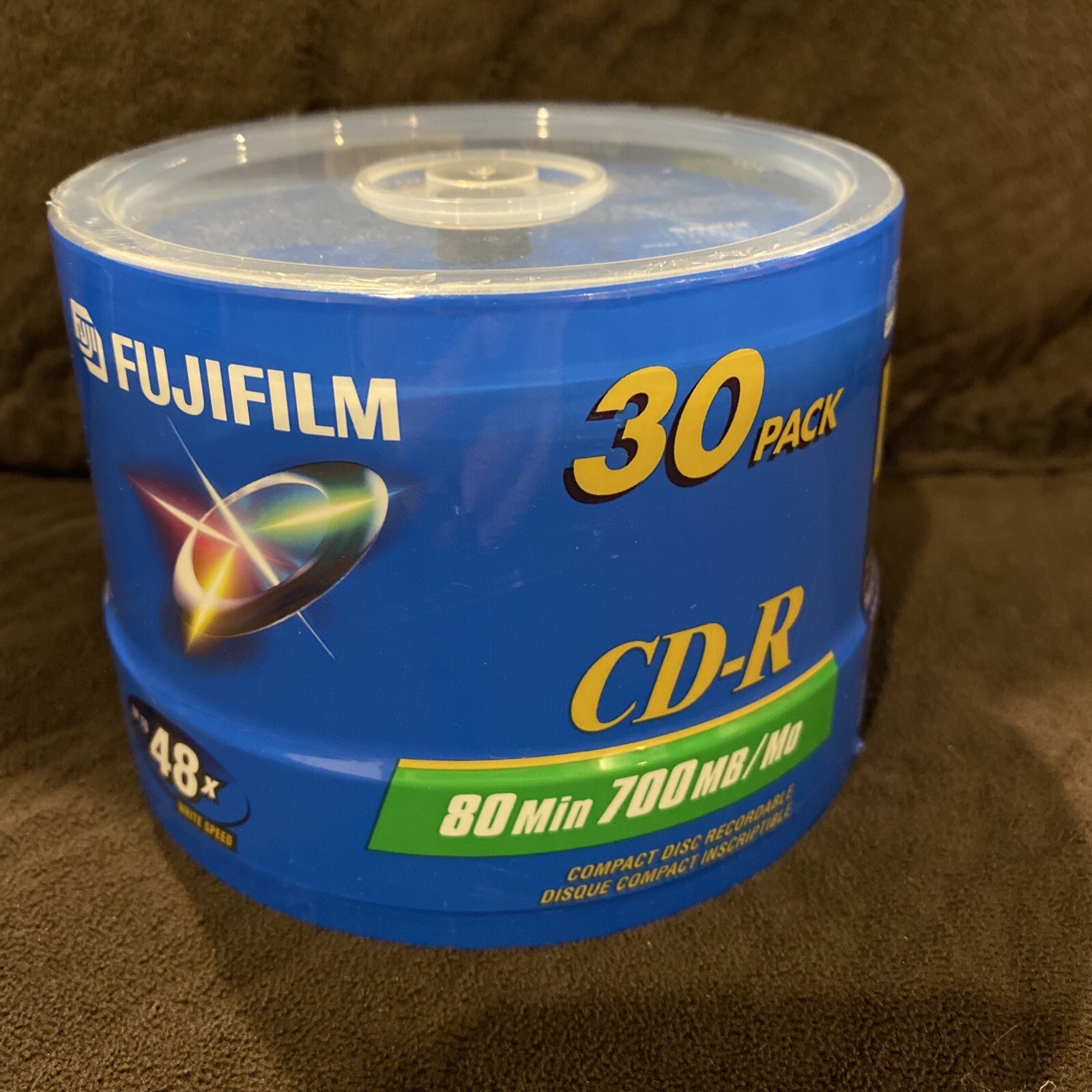 NEW SEALED • Fujifilm CD-R 80 Min 700MB 30 Pack Up To 48X Write Speed FUJI