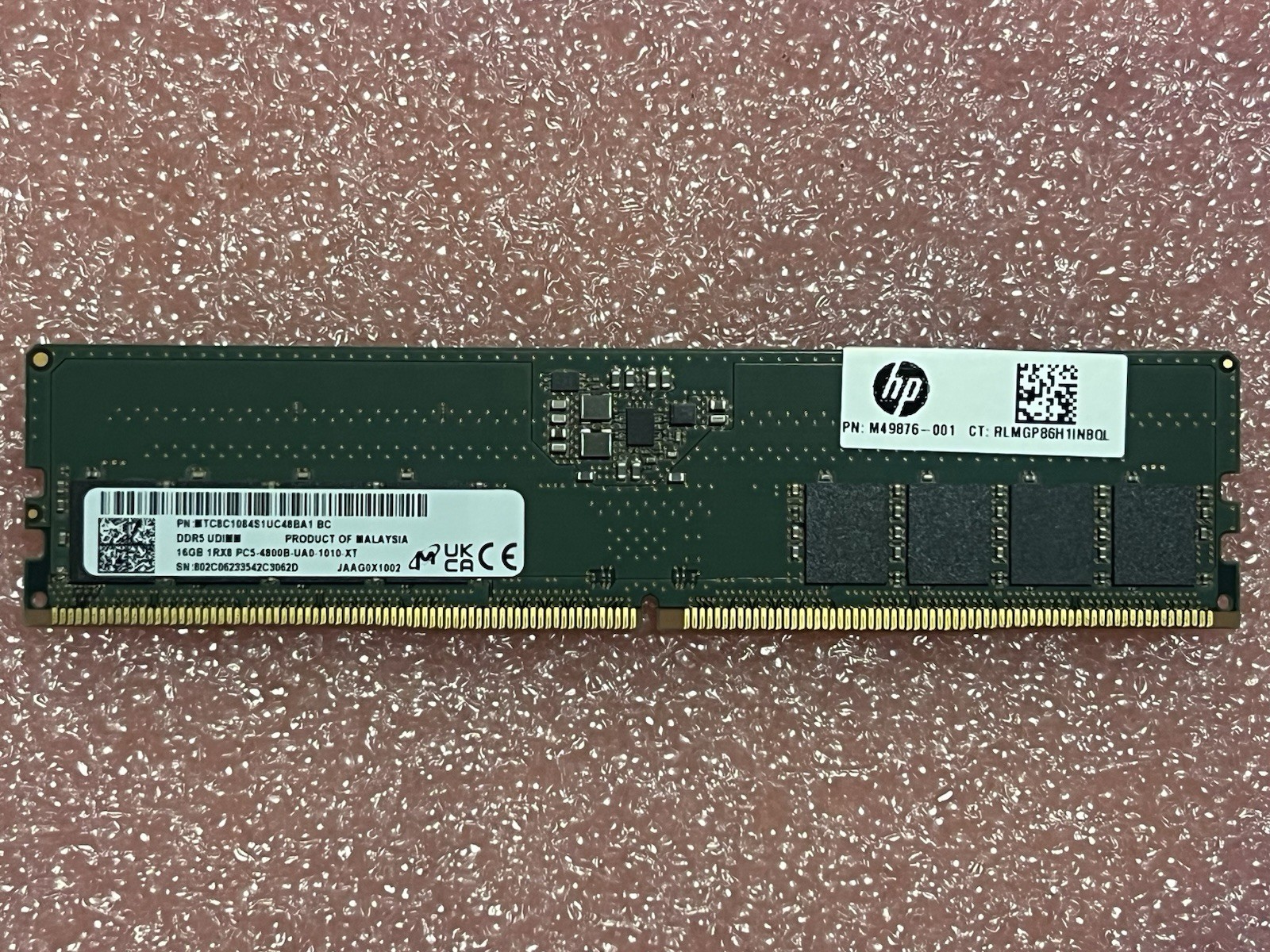 1- Micron 16GB DDR5  PC5-4800b MTC8C1084S1UC48BA1 DESKTOP RAM Memory