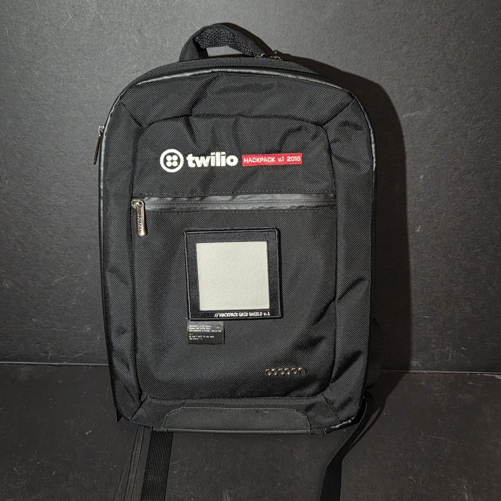 Cocoon Twilio Backpack Built-In Grid-It Accessory Organizer Black Laptop Bag 15"
