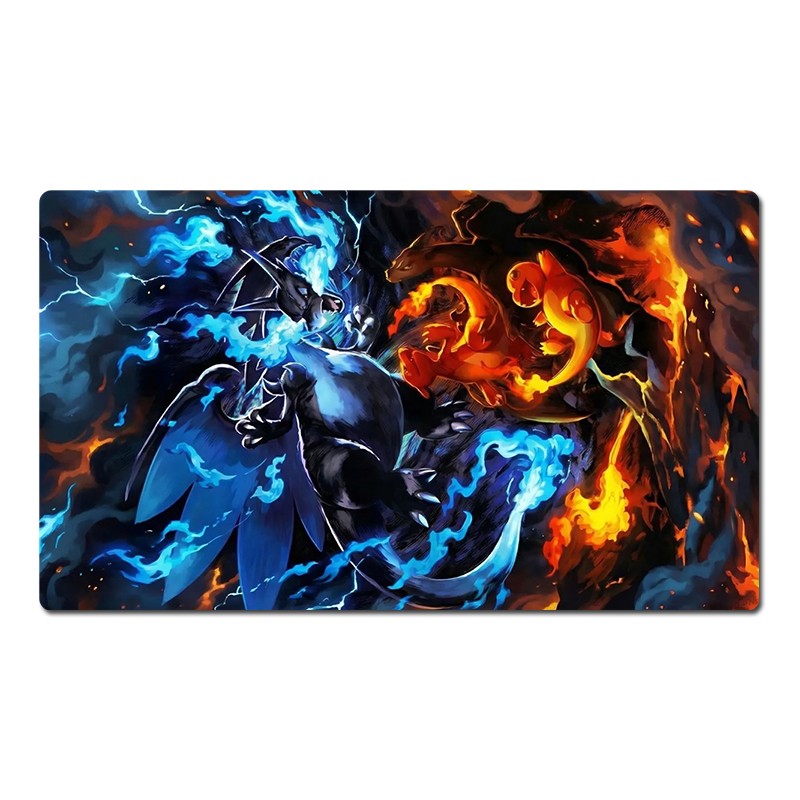 Mega Charizard Board Game Pokemon Table Playmat TCG CCG Mat Play Pad Mousepad