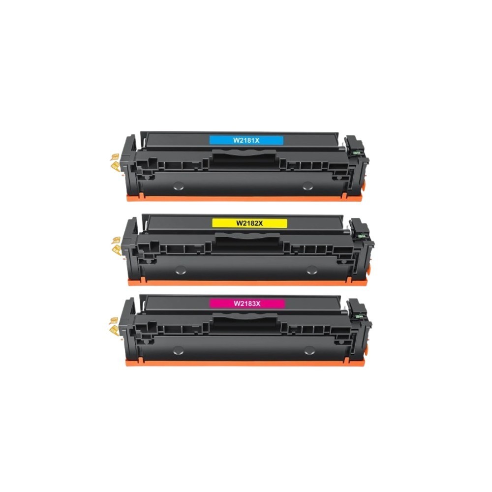 3PK W2183X, W2182X, W2181X CYM Toner Cartridge Compatible For HP 218X Pro 3201dw