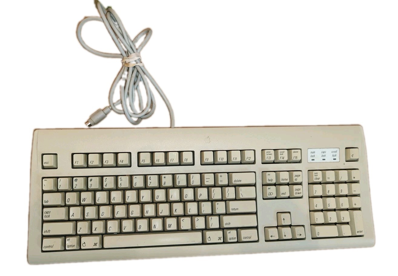 Vintage Apple Design Keyboard Model M2980 Macintosh 1994 