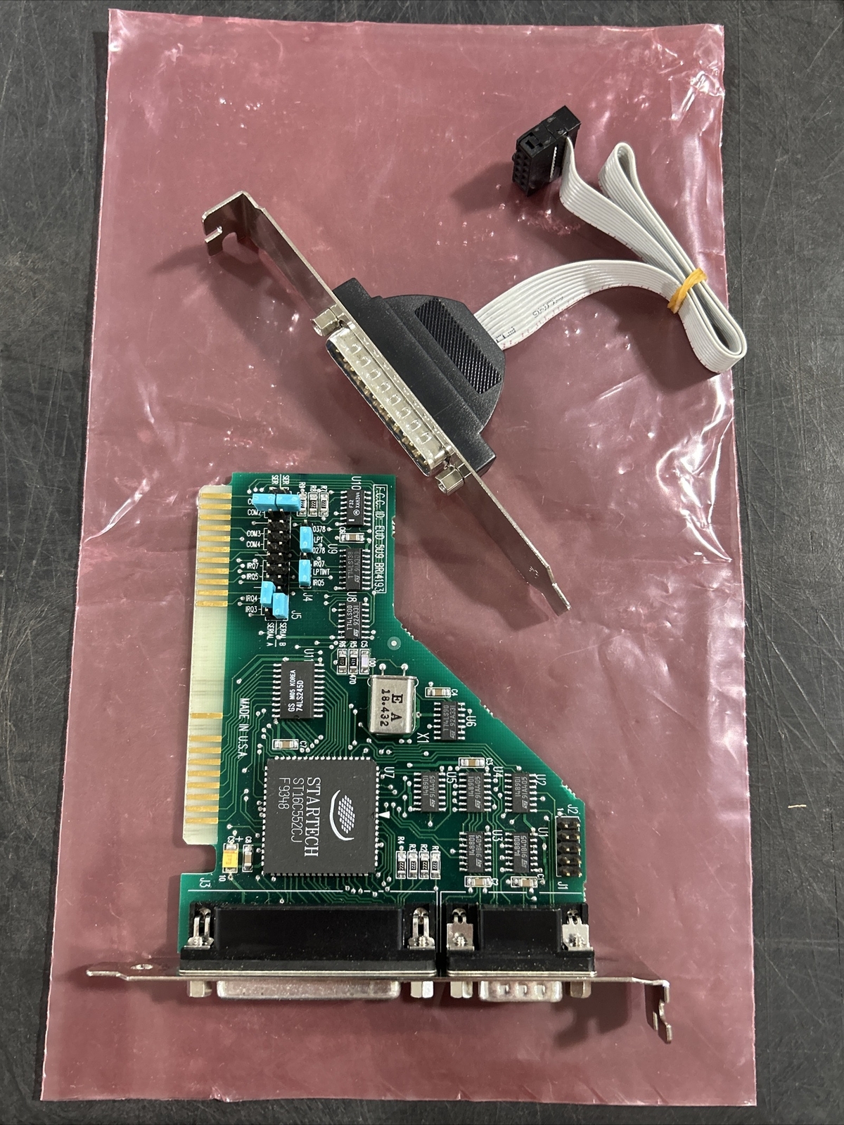 StarTech ST16C552CJ 8-Bit ISA Serial/Parallel Expansion Card - 4196 *NEW*