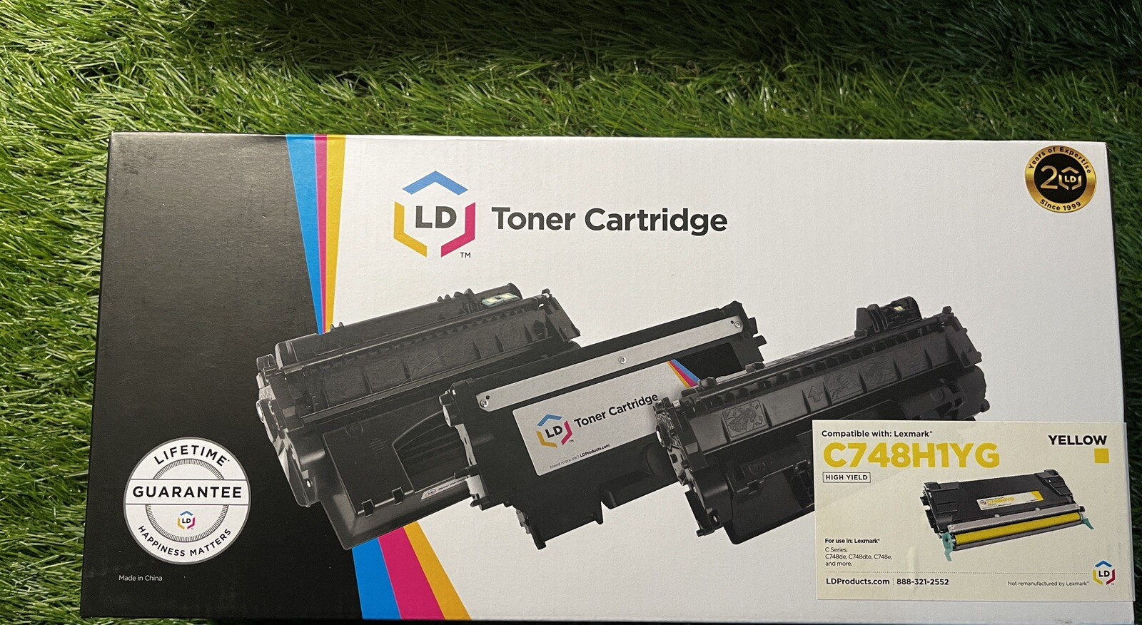 LD Toner Cartridge For Lexmark Yellow C748H1YG Brand New