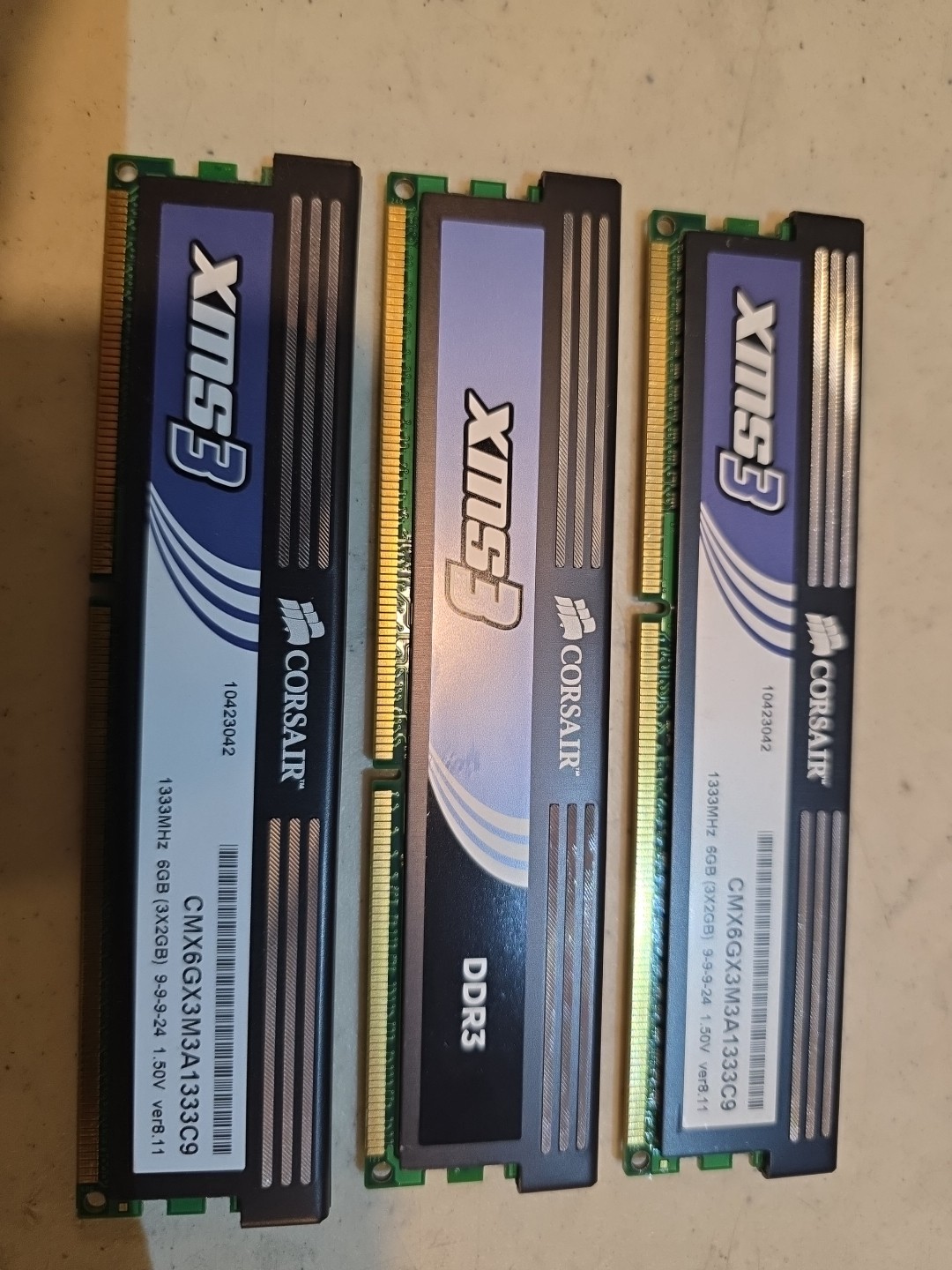 Corsair XMS3 6GB (3X2GB) DDR3 1600MHz Triple Channel Desktop RAM Kit