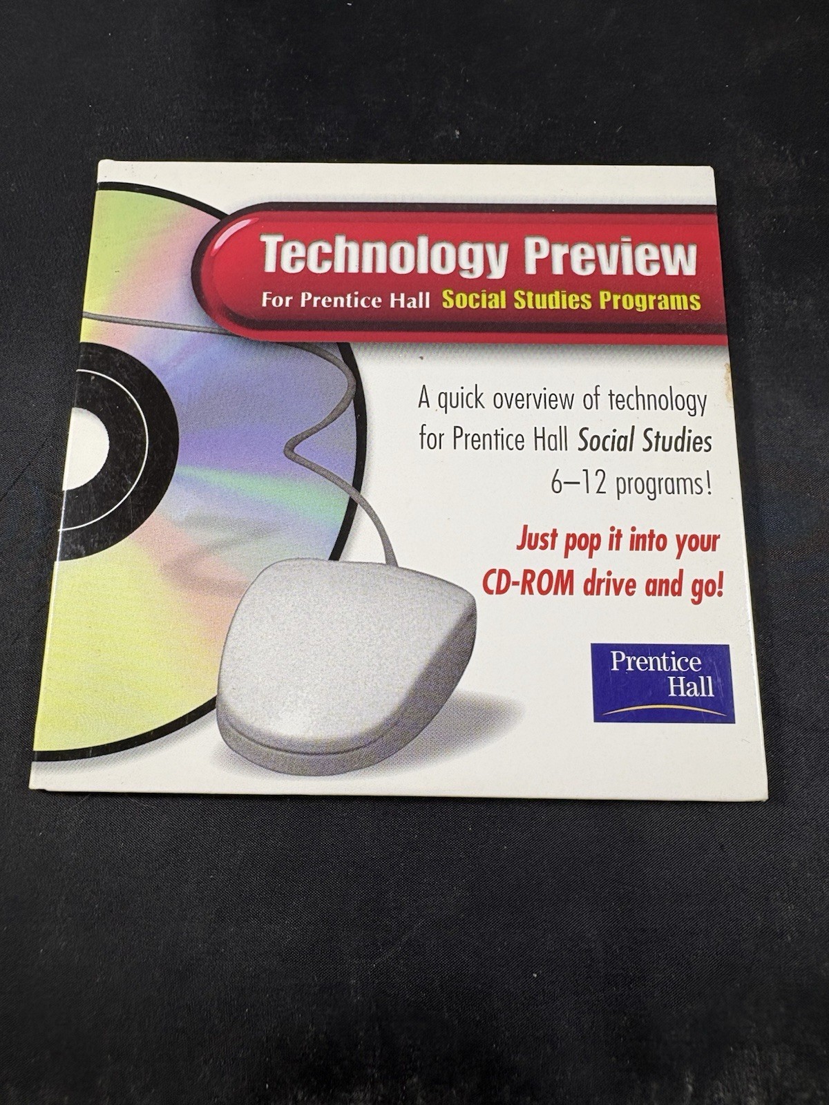 Prentice Hall Technology Preview Disc for Their Social Studies Promotional Ad Cd