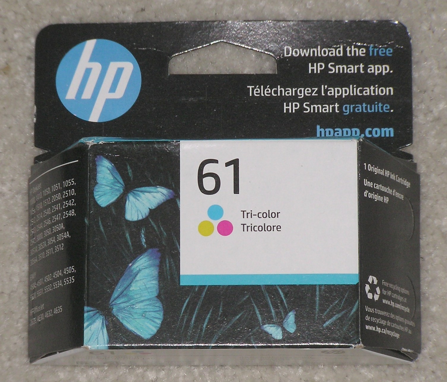 10/2026 Genuine OEM HP 61 Tri-color Ink Tank Print Cartridge CH562WN Sealed Box
