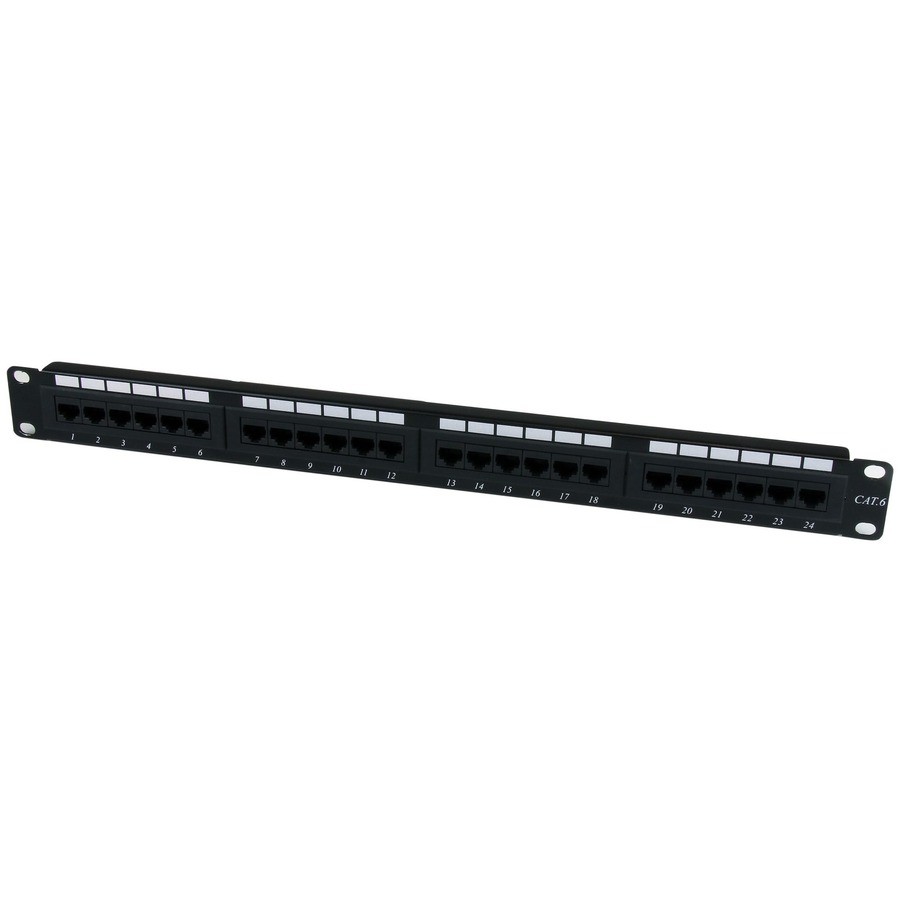 StarTech 24 Port 1U Rackmount Cat 6 110 Patch Panel